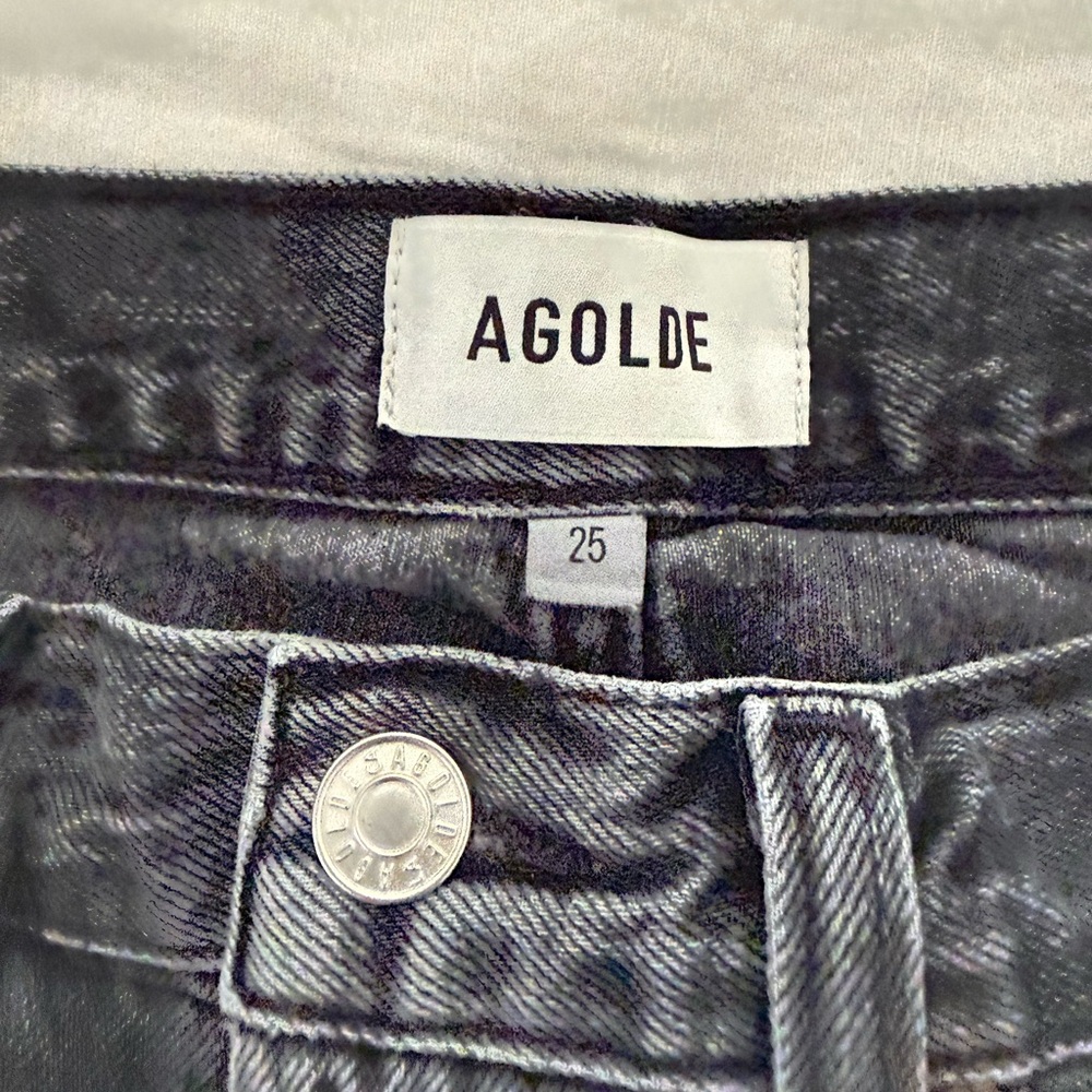 AGOLDE Black High-Rise Jeans Size 25